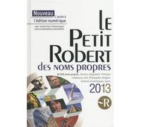 PETIT ROBERT NOMS PROPRES 2013