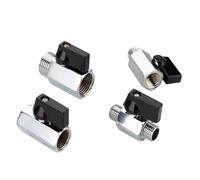 Petit robinet à bille pneumatique 1/8 "1/4" 3/8 "1/2" G, filetage droit NPT mâle à femelle, compresseur d'air, eau, gaz, huile, arrêt(04 Male to Male,Type - G)