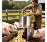 Petit Robot De Cuisine Domestique -Hachoir à LéGumes éLectrique Acier Inoxydable Pour Transformation D'Aliments Pour Volailles,4 Lames,3500Tr/Min-50-120Kg/H-Pour Poulets,Canards Et Porcs 1200W