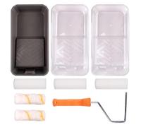 Petit rouleau de brosse. Kit de rouleaux à peinture, lot de 9, avec rouleaux standard et mini, poignée extensible, bac à peinture