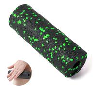 Petit rouleau de fascia pour pieds, mini rouleau de massage des pieds, petit rouleau de fitness efficace pour l'auto-massage, pour les déplacements, le bureau ou la salle de sport (noir vert)