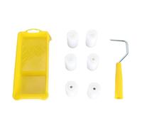 Petit rouleau de peinture set mini kit de rouleau de peinture petit rouleau de peinture avec plateau Contrôle précis facile à teindre polyvalent pour la décoration intérieure