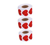 Petit rouleau d'étiquettes autocollantes en forme de cœur de 2,5 cm pour enveloppes, cartes, Saint-Valentin, amour