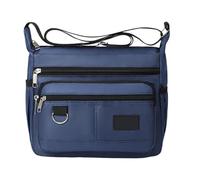 Petit sac à bandoulière | 24 cm | Petit sac à bandoulière étanche | Design compact et tendance pour homme - Peut contenir un parapluie, un voyage quotidien, une utilisation urbaine en extérieur, bleu