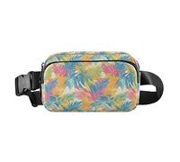 Petit sac à bandoulière à rayures colorées avec sangle réglable pour voyage, shopping, course à pied, Musique classique Reggae Color, 1 Size