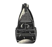 Petit sac à bandoulière Austin Texas pour voyage, randonnée, sport, Mathématiques pyramidales, Taille unique, Sacs à dos de jour