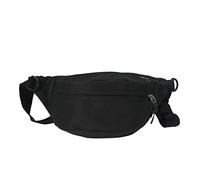 Petit sac à bandoulière avec sangle réglable - Style décontracté - Ceinture d'argent - Pour le sport, l'entraînement, les voyages, Noir BK., M, Western