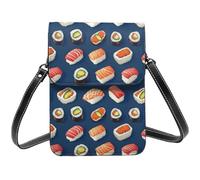 Petit sac à bandoulière coloré avec imprimé boule de riz pour femme, petit sac à main en cuir pour téléphone portable