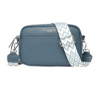 Petit Sac à bandoulière en Cuir for Femme, avec bandoulière tissée et Format Compact, Alliant Mode et fonctionnalité(Blue)