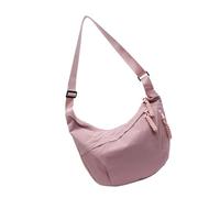 Petit sac à bandoulière en forme de demi-lune avec sangles multi-poches pour femme, a, One Size