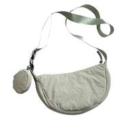Petit sac à bandoulière en nylon en demi-lune Sac à bandoulière décontracté pour femme Homme Sac à bandoulière en nylon demi-lune sac à bandoulière réglable pour sac à bandoulière en demi-lune de