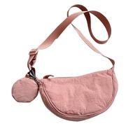Petit sac à bandoulière en nylon en demi-lune Sac à bandoulière décontracté pour femme Homme Sac à bandoulière en nylon demi-lune sac à bandoulière réglable pour sac à bandoulière en demi-lune de