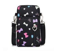 Petit Sac à Bandoulière Femme Pochette Portefeuille Telephone portable Tactile Crossbody Pochette Brassard de Sport Femme Portefeuille en Oxford avec Réglables Bandoulière
