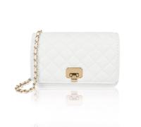 Petit sac à bandoulière matelassé pour femme, sac à main de créateur, sac à main de soirée en cuir synthétique, sac pour téléphone portable avec chaîne et fermeture à boucle pour banquet, vacances,