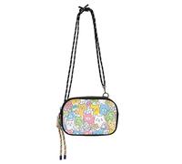 Petit sac à bandoulière noir coloré pour homme avec sangle réglable sur l'épaule pour prendre un repas bolso imperméable para mujer