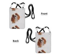 Petit sac à bandoulière, portefeuille pour téléphone portable, sac à main, sac à bandoulière, Cavalier King Charles Spaniel,Noir