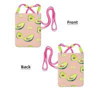 Petit sac à bandoulière, portefeuille pour téléphone portable, sac à main, sac à bandoulière, nombreuses images d'avocat imprimées,Fuchsia