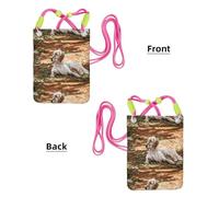 Petit sac à bandoulière, portefeuille pour téléphone portable, sac à main, sac à bandoulière, setter anglais, automne, animaux de compagnie, chiens anglais,Fuchsia