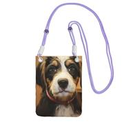 Petit sac à bandoulière pour femme - Mini portefeuille pour téléphone portable - Sac de dressage pour chien, violet, Taille unique