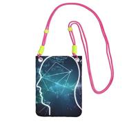 Petit sac à bandoulière pour femme pour téléphone portable, mini portefeuille, formules de formes, théorie de mathématiques, leçon de téléphone portable, Fuchsia, Taille unique