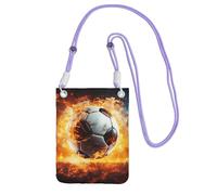 Petit sac à bandoulière pour femme, sac à main pour téléphone portable, mini portefeuille pour téléphone portable, ballon de football brûlé, sac pour téléphone portable