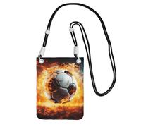 Petit sac à bandoulière pour femme, sac à main pour téléphone portable, mini portefeuille pour téléphone portable, ballon de football brûlé, sac pour téléphone portable