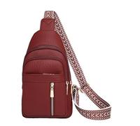Petit sac à bandoulière pour homme - Sac à bandoulière en cuir synthétique avec une seule épaule, porte-monnaie avec plusieurs poches décontractées, petit sac à bandoulière, sac banane pour filles