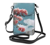 Petit sac à bandoulière pour téléphone portable Motif fleurs sur le balcon pour femme compact, tendance et fiable pour un usage quotidien