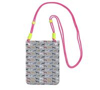 Petit sac à bandoulière pour téléphone portable, portefeuille, sac à main, sac à bandoulière, lévriers, chien de sauvetage mignon, meilleurs chiens mignons,Fuchsia