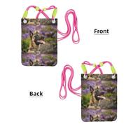Petit sac à bandoulière pour téléphone portable, portefeuille, sac à main, sac à bandoulière, Malinois belge, animaux de compagnie, chiens, Malinois belge,Fuchsia