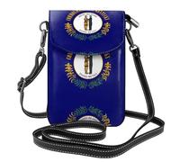 Petit sac à bandoulière pour téléphone portable, sac à rabat en cuir imprimé drapeau de l'État du Kentucky