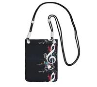 Petit sac à bandoulière pour transporter un téléphone portable en diagonale, notes de musique, mini sac à main, portefeuille, téléphone intelligent