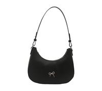 Petit sac à bandoulière rétro pour femmes Style rétro Sac à main avec motifs papillons Construction aisselle en cuir PU pour une utilisation quotidienne des sacs à bandoulière, Noir