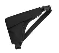 Petit sac à bandoulière Sac de voyage Motifs de loisirs Poitrine multifonction avec sangle réglable pour homme adolescent Crossbod, Noir