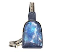 Petit sac à bandoulière tendance blanc exotique lion mâle léger noir sac banane pour sac de jour, lion mâle exotique blanc, taille 1, Lion mâle exotique blanc, 1 size