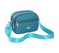 Petit sac à bandoulière tendance et avec fermeture éclair multicouche et une grande capacité, pratique et léger, petit sac à bandoulière pour femme, Bu2., Taille unique