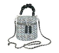 Petit sac à bandoulière tendance pour femme, sac à main seau avec bandoulière amovible, sac à main avec poignée sur le dessus, Noir , One Size