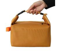 Petit sac à déjeuner | Sac à déjeuner pour adulte | Sac à déjeuner isotherme jaune, sac fourre-tout réutilisable, sac chauffant pour l'extérieur, le travail de bureau