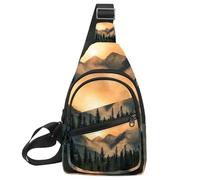 Petit sac à dos à bandoulière motif pastèque ananas pour voyage, sport, randonnée, Multicolore 04, 11.8x7x1.5in/30x18x4cm