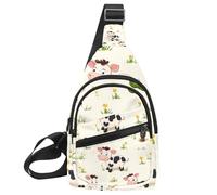 Petit sac à dos à bandoulière pour homme et femme - Sac à dos plat pour voyage, sport, randonnée, Multicolore 08, 11.8x7x1.5in/30x18x4cm