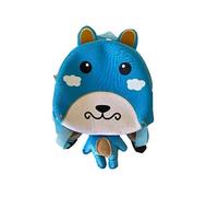 Petit sac à Dos crèche - Lapin Bleu - En néoprène - Dim hors oreilles et pattes : 23 x 23 x 2 cm