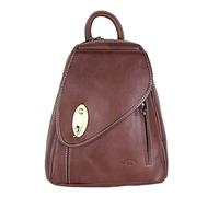 Petit sac à dos KATANA femme en cuir gras réf 322016 (3 coul.disp.) (Marron)