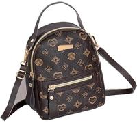 Petit sac à dos pour femme, sac à dos en cuir PU Mini sac à dos voyage tendance Sac à bandoulière décontracté Sac à dos convertible 3 façons de porter avec sangles amovibles pour travail scolaire