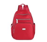 Petit sac à dos pour femmes filles nylon imperméable décontracté sac d'école anti-vol, rouge, s, Rucksack
