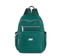 Petit sac à dos pour femmes filles nylon imperméable décontracté sac d'école anti-vol, vert foncé, s, Rucksack