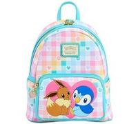 Loungefly Petit sac à dos scolaire Funko Pokémon Piplup et Eevee Multicolore