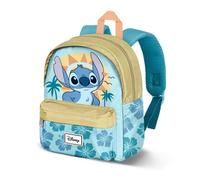 Petit Sac à Dos Stitch Disney Pastel Feuilles - Turquoise / Vert Anis