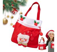 Petit sac à friandises de Noël - Pochette de vacances d'hiver | Sac à bonbons de Noël avec cordon de serrage, pour salle de classe préscolaire, maison, communauté, école, réunion de famille