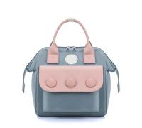 Petit Sac À Langer De Couleur Contrastée, Sac Maman Léger, Élégant Et Portable, Avec Plusieurs Compartiments For Ranger Les Articles De Bébé, Est Un Bon Choix(Dark blue pink,Three dot)
