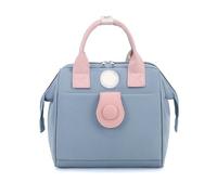 Petit Sac À Langer De Couleur Contrastée, Sac Maman Léger, Élégant Et Portable, Avec Plusieurs Compartiments For Ranger Les Articles De Bébé, Est Un Bon Choix(Dark blue pink,One dot)